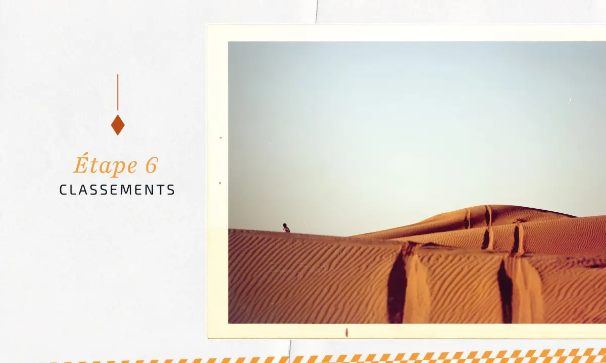 Classements – Étape 6