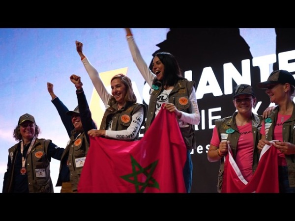 Awards ceremony, 35th edition of the Rallye Aïcha des Gazelles